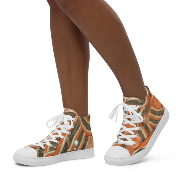 Women’s high top canvas shoes "Mythology of Oceania" - Image 4