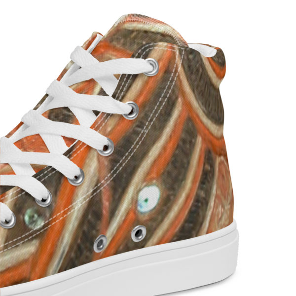 Women’s high top canvas shoes "Mythology of Oceania" - Image 9