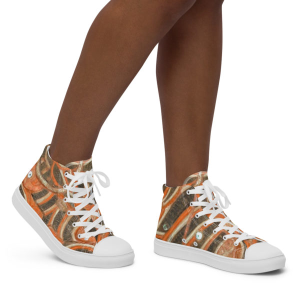 Women’s high top canvas shoes "Mythology of Oceania" - Image 2