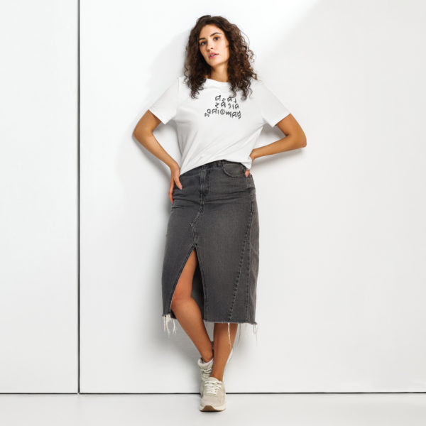 Women’s organic ribbed neck t-shirt "European Mythology"