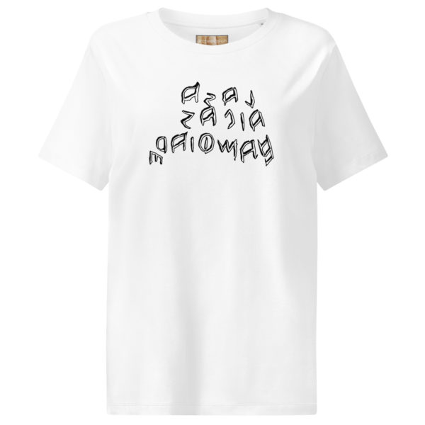 Women’s organic ribbed neck t-shirt "European Mythology" - Image 3