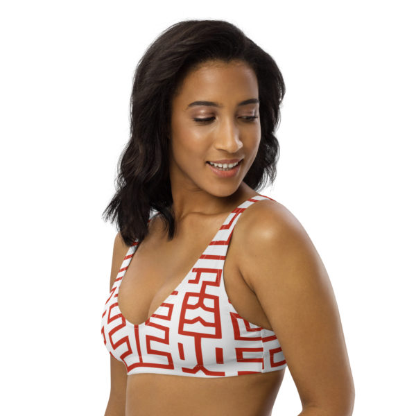Recycled padded bikini top "Seals" - Image 4
