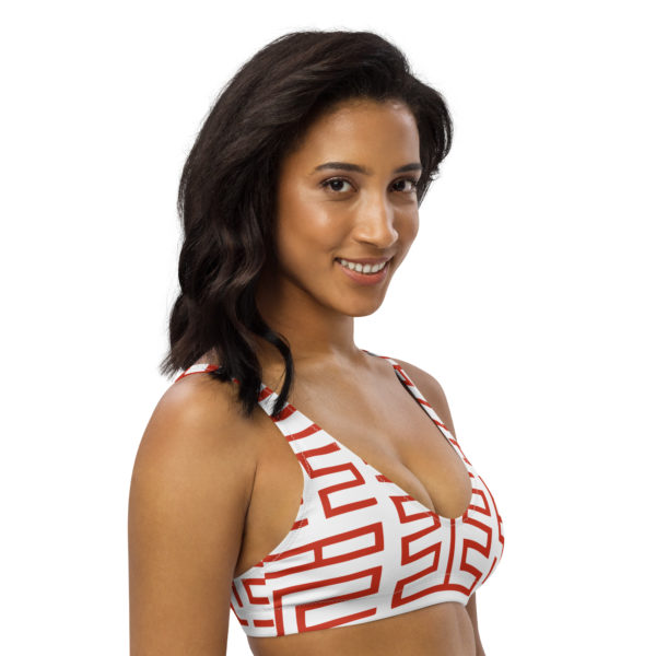 Recycled padded bikini top "Seals" - Image 3