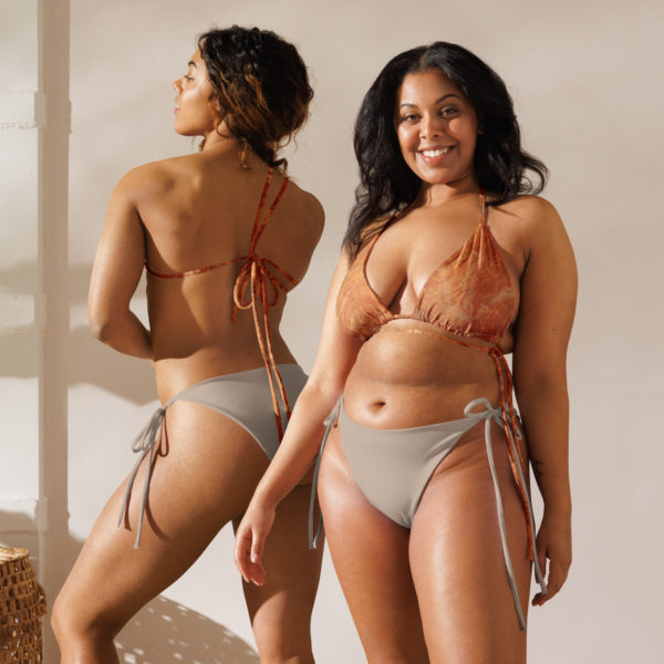 Recycled string bikini top "Arboriginal"