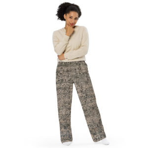Unisex wide-leg pants "Indian Mythology"