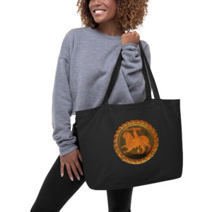Large organic tote bag "Chimera"
