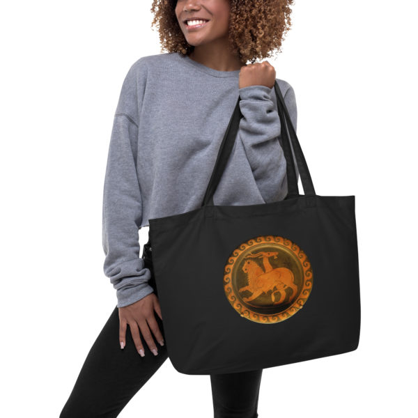 Large organic tote bag "Chimera"
