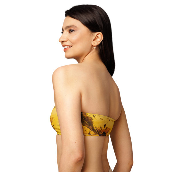 Recycled bandeau bikini top "Paleo" - Image 5