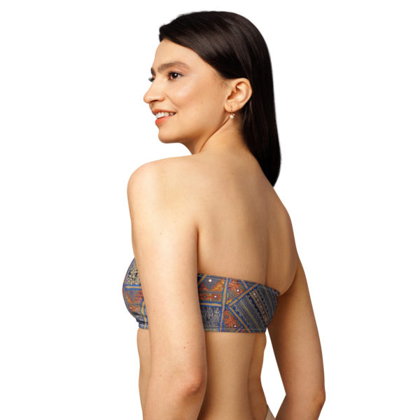 Recycled bandeau bikini top "Udaipur" - Image 9