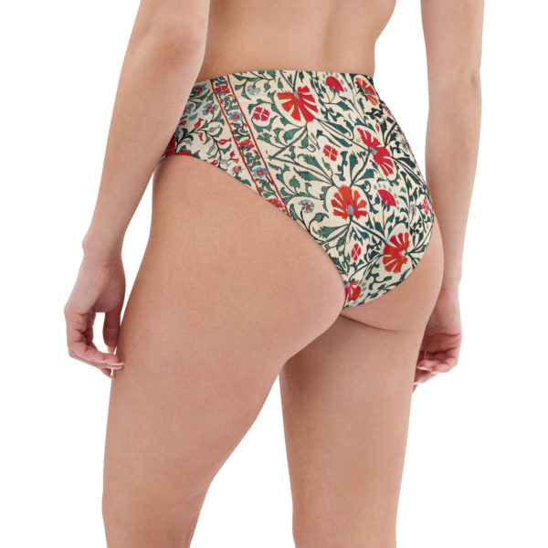 Recycled high-waisted bikini bottom "Suzani" - Image 11