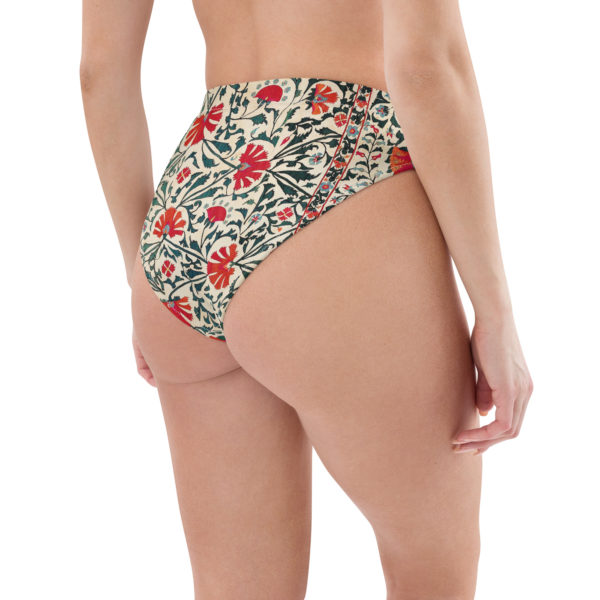 Recycled high-waisted bikini bottom "Suzani" - Image 10