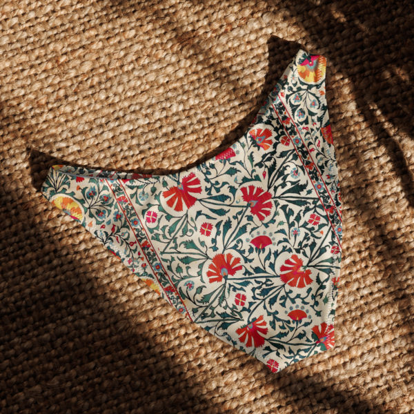 Recycled V-cut bikini bottom "Suzani" - Image 5