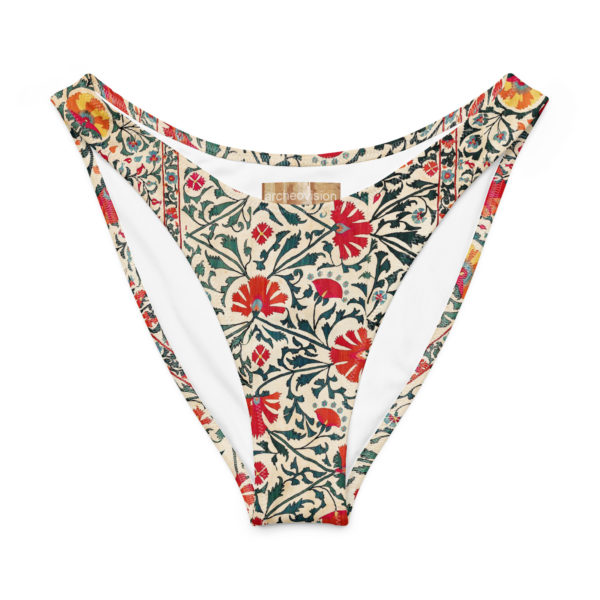Recycled V-cut bikini bottom "Suzani" - Image 3