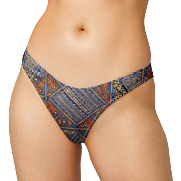 Recycled V-cut bikini bottom "Udaipur" - Image 4