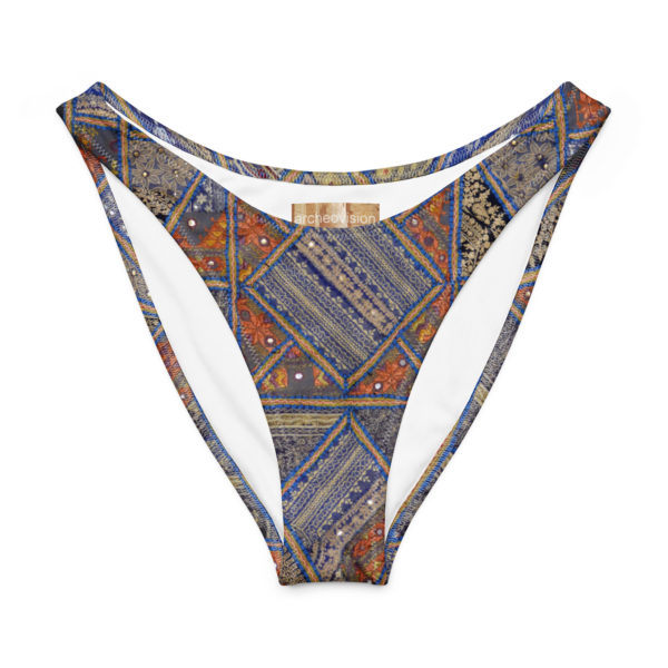 Recycled V-cut bikini bottom "Udaipur" - Image 8