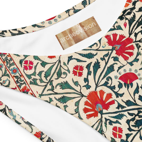 Recycled V-cut bikini bottom "Suzani" - Image 2