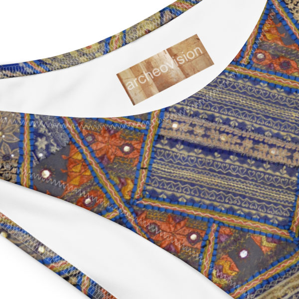 Recycled V-cut bikini bottom "Udaipur" - Image 7