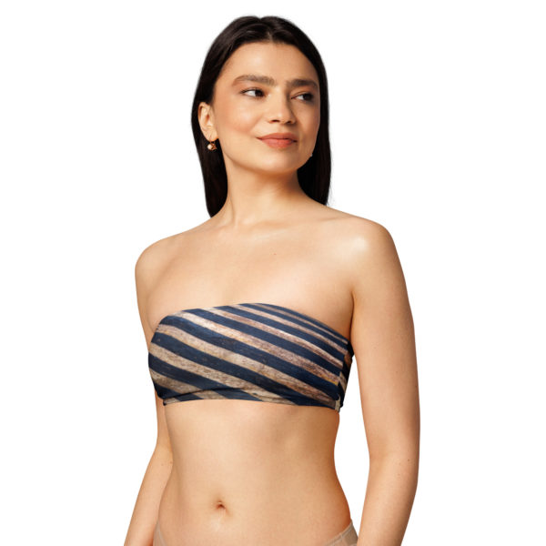 Recycled bandeau bikini top "Ptolemaic - Image 8