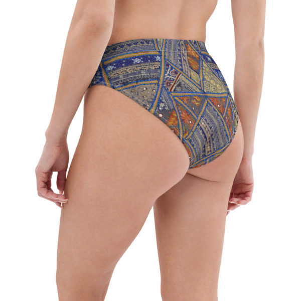 Recycled high-waisted bikini bottom "Udaipur" - Image 9