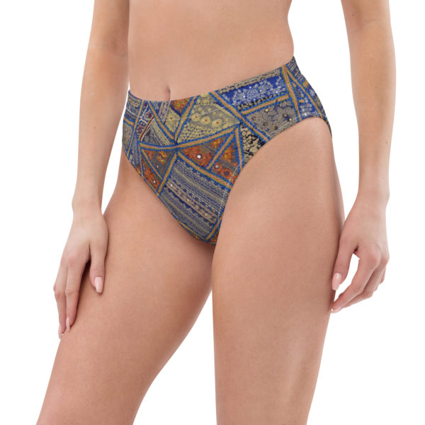 Recycled high-waisted bikini bottom "Udaipur" - Image 6