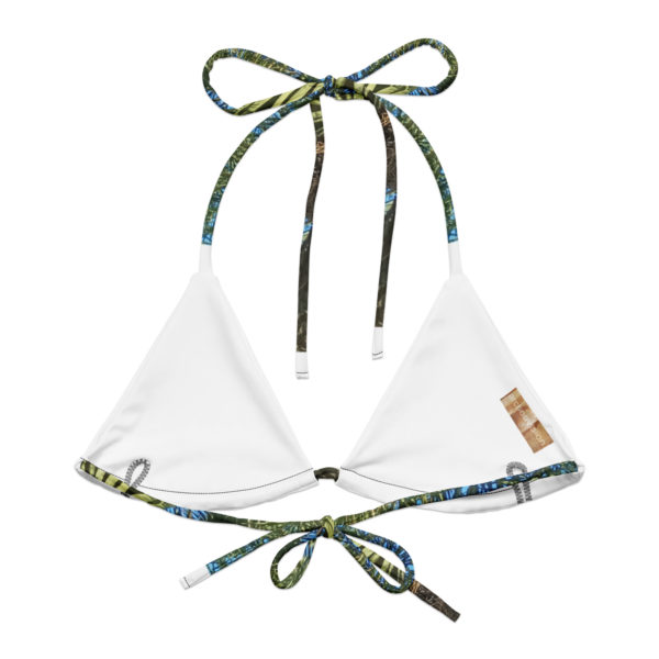 Recycled string bikini top "Majorelle" - Image 2