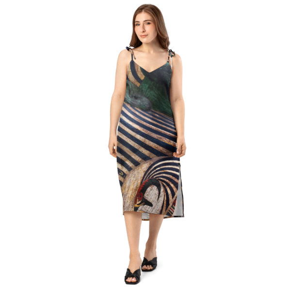 Tie-strap midi dress "Ptolemaic" - Image 4