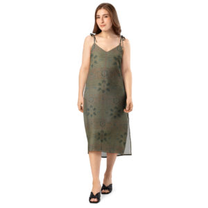 Tie-strap midi dress "Ispahan"