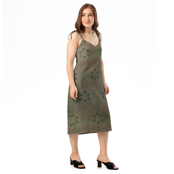 Tie-strap midi dress "Ispahan" - Image 8