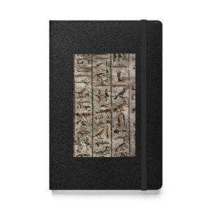 Hardcover bound notebook "Hieroglyphs"