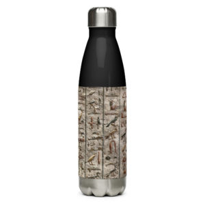 Stainless steel water bottle "Hieroglyphs"