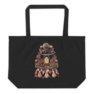 Large organic tote bag "Tutankhamun"