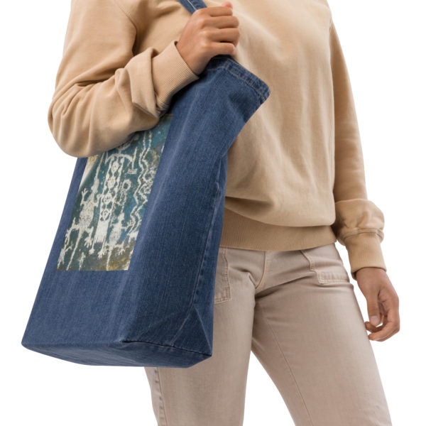Organic denim tote bag "Aboriginal" - Image 2