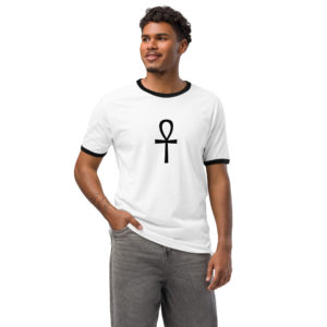 Unisex ringer t-shirt "Ankh"