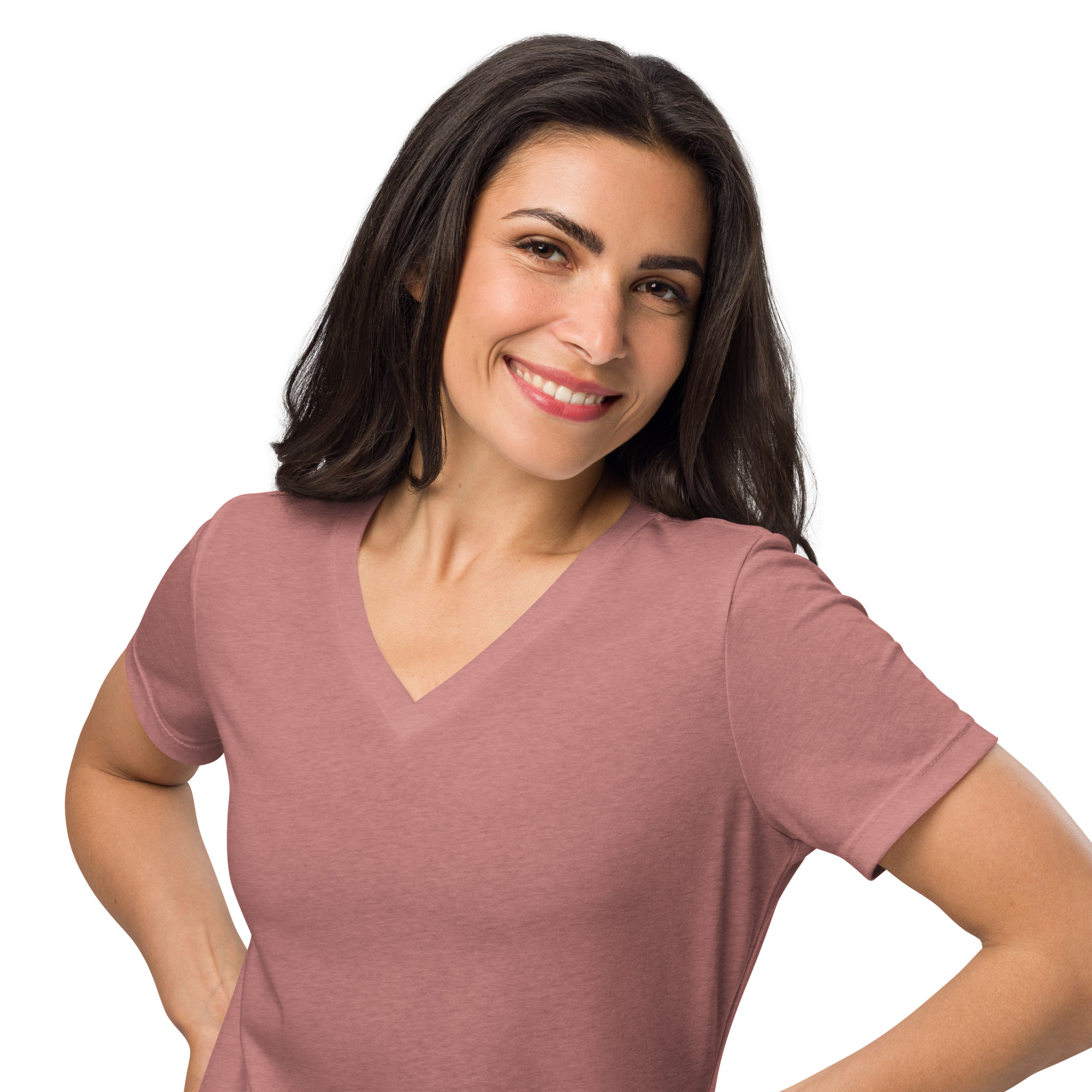Women’s relaxed v-neck t-shirt "Teotihuacan" - Image 23