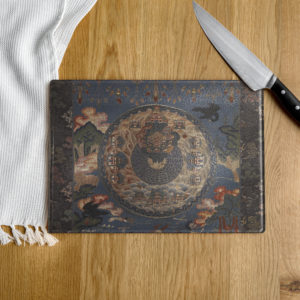 Glass cutting board "Tibetan mythology"