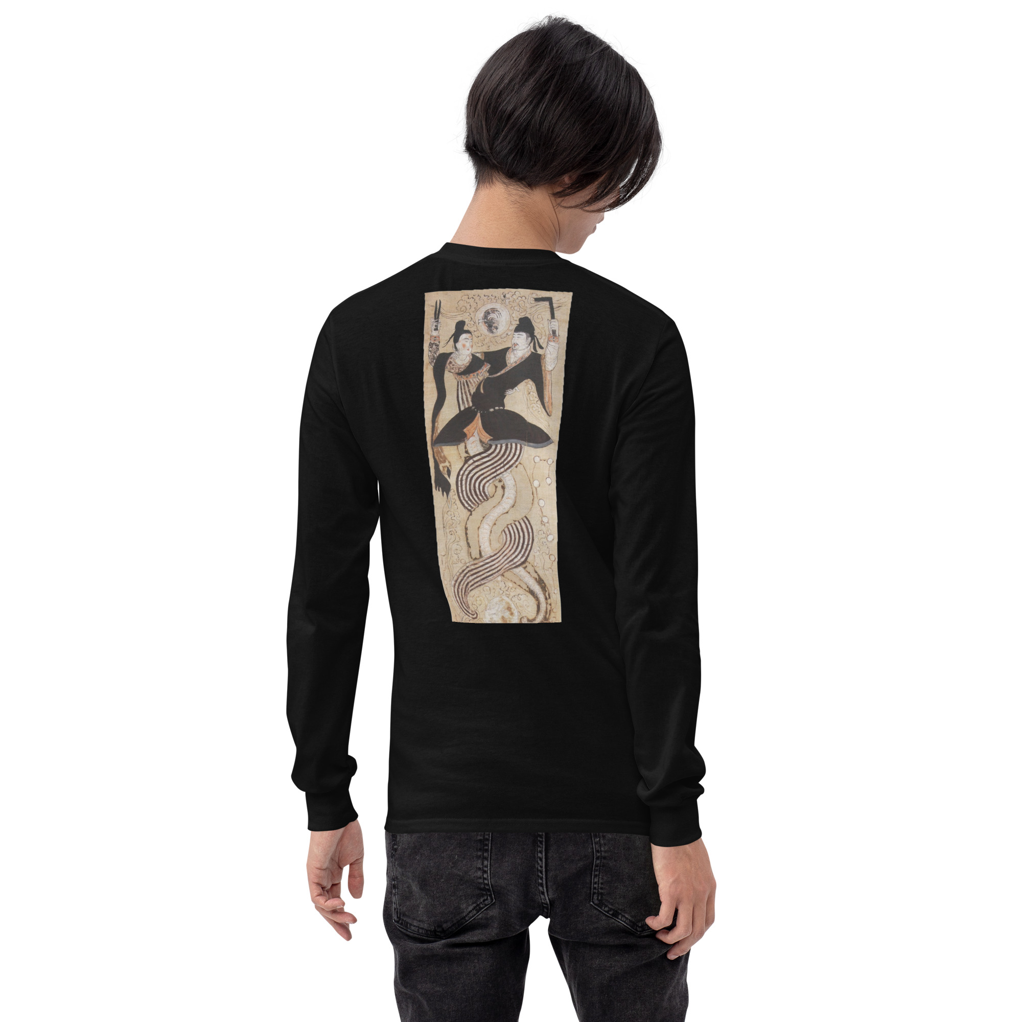Men’s Long Sleeve Shirt "Fuxi and Nüwa"