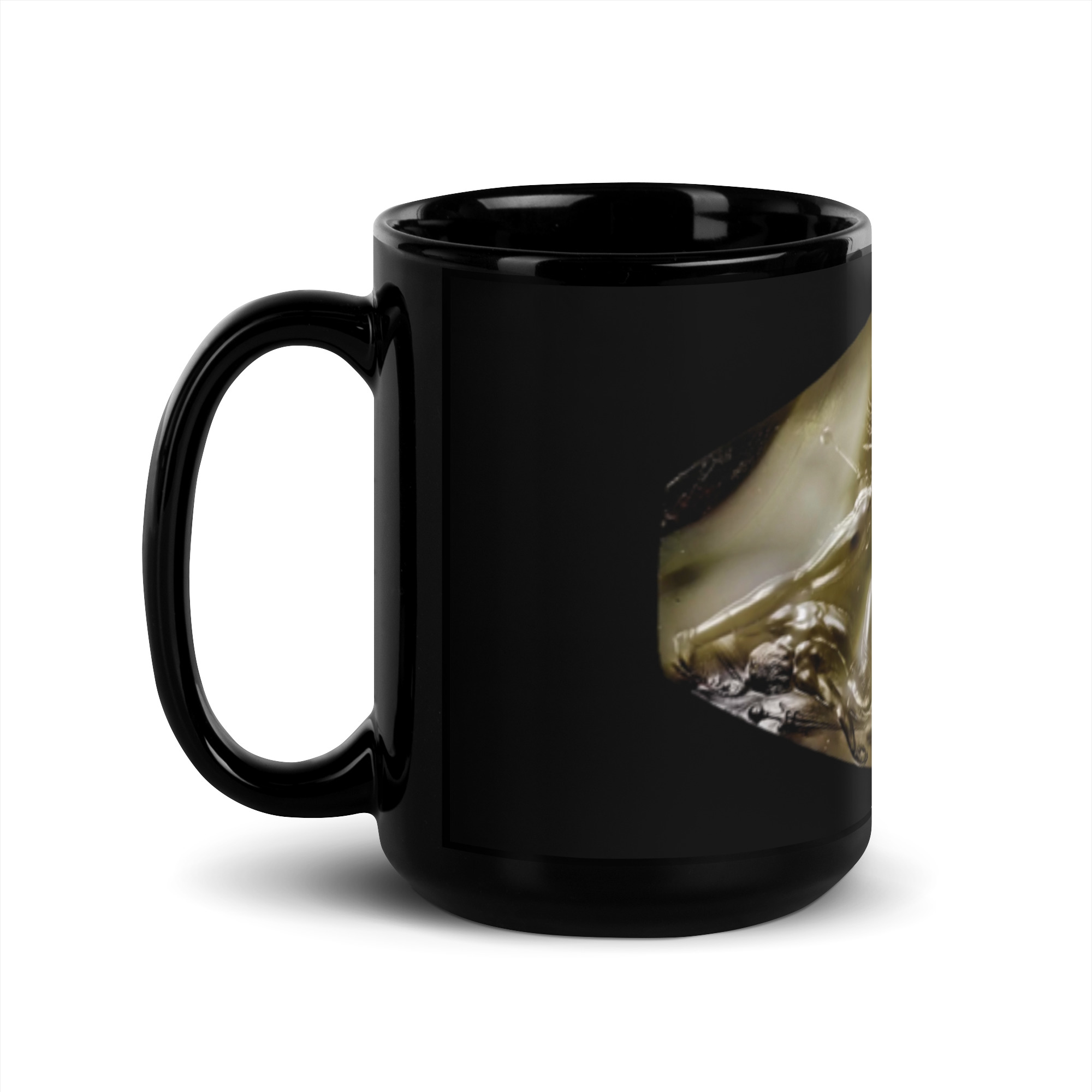 Black Glossy Mug "Pylos Agate" - Image 4