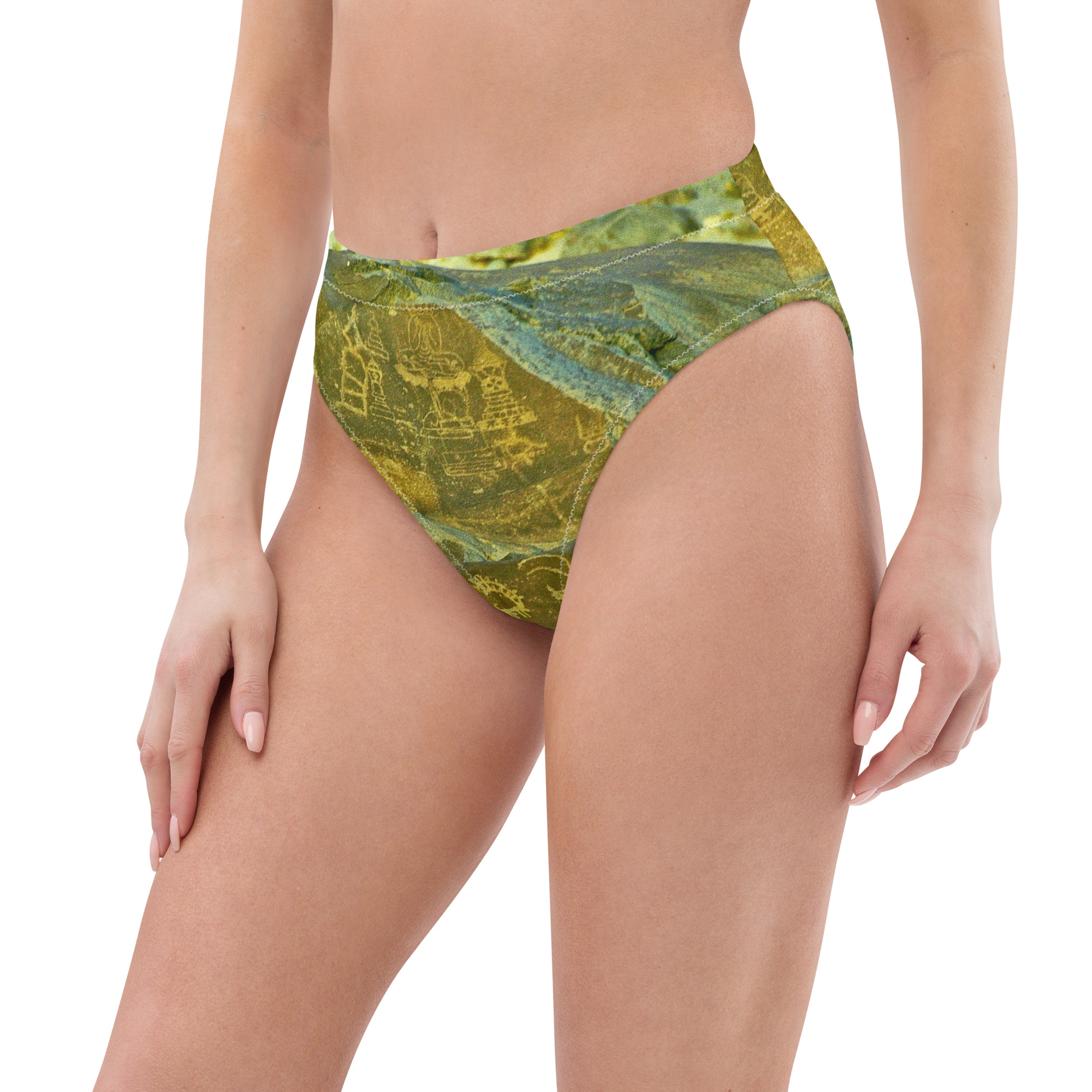 Recycled high-waisted bikini bottom "Chilas" - Image 3