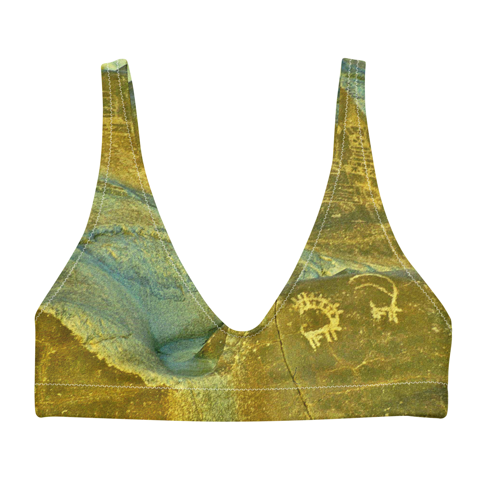 Recycled padded bikini top "Chilas" - Image 3