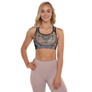 Padded Sports Bra "Tibetan Mythology"
