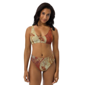 Recycled high-waisted bikini