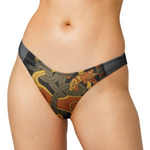 Recycled V-cut bikini bottom "Jelling"