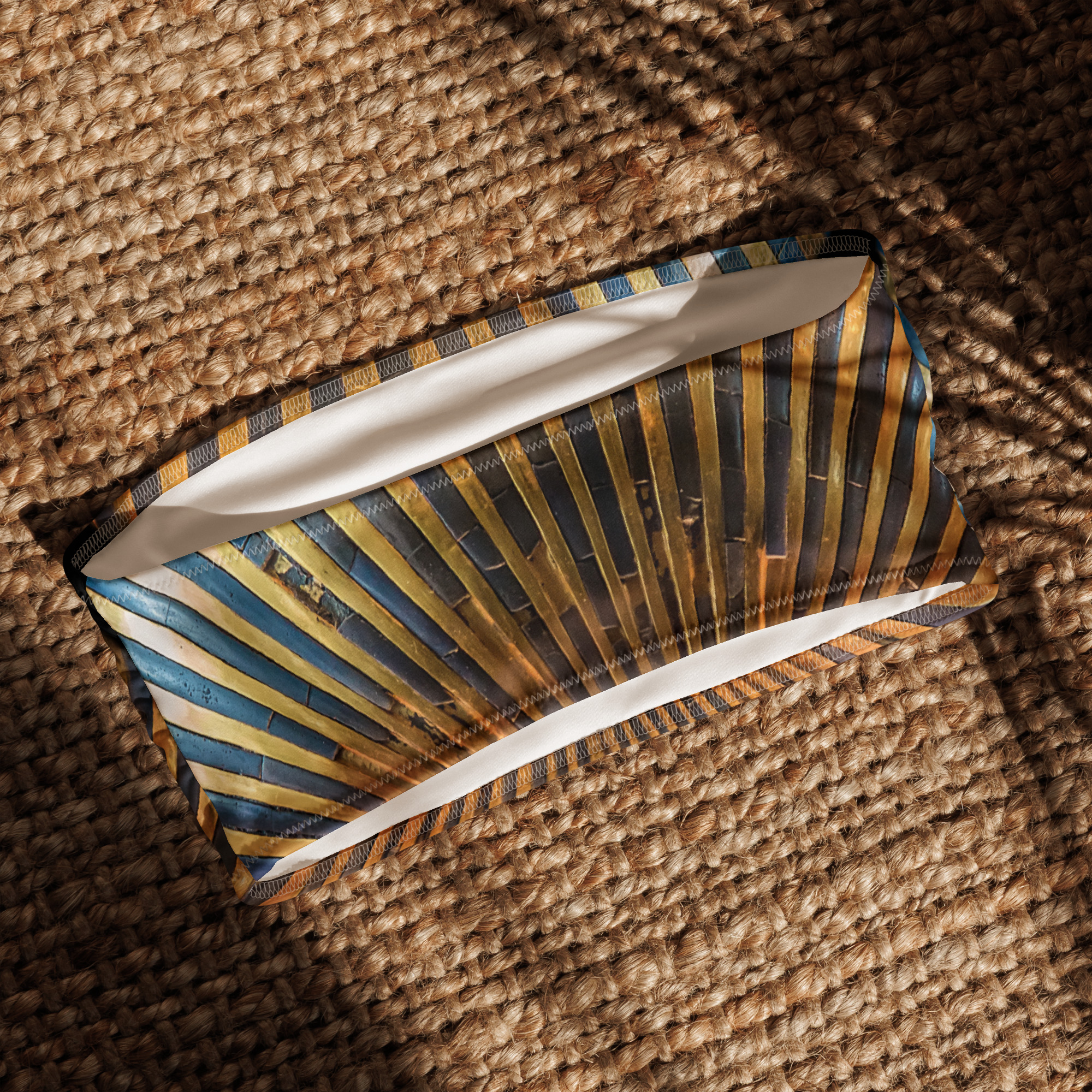 Recycled bandeau bikini top "Tutankhamun" - Image 4